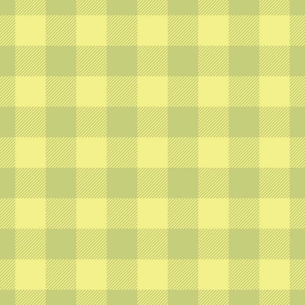 Abstract texture textile seamless, suite background fabric pattern. Sketch plaid check tartan in lime and yellow colors. vector