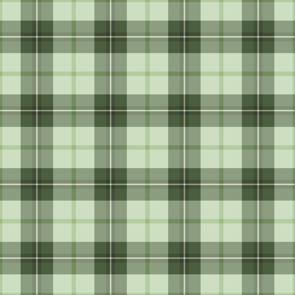 Packaging background texture fabric, gentle check seamless. Grand pattern textile tartan plaid in pastel and green colors. vector