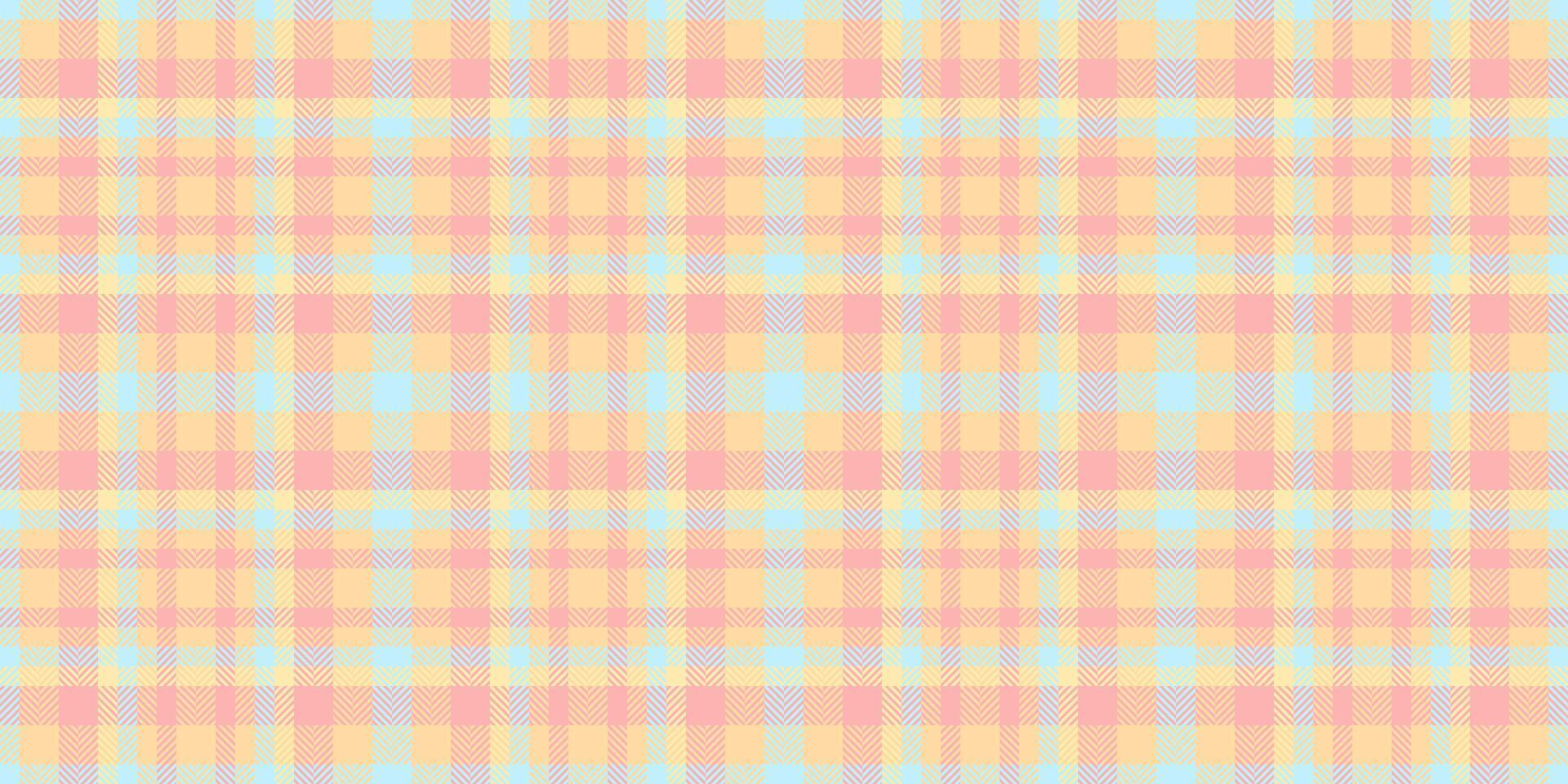 Tie seamless plaid check, october background texture pattern. Fashionable textile tartan fabric in light and amber colors. vector