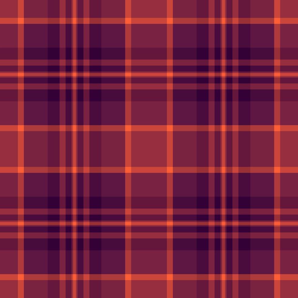 Infinity tartan background textile, folk pattern fabric seamless. Ireland check plaid texture in red and pink colors. vector