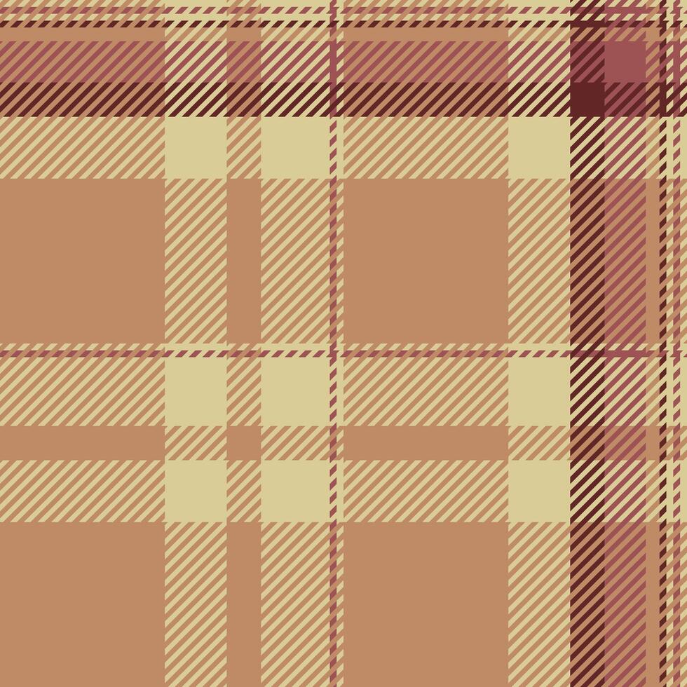 Tribal fabric background, best seamless pattern tartan. Improvement textile plaid texture check in orange and yellow colors. vector