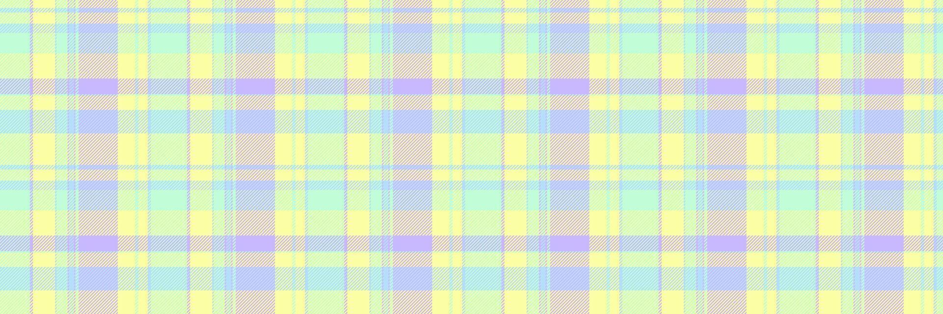 White texture seamless, equal plaid textile fabric. Paisley background check pattern tartan in light and lime colors. vector