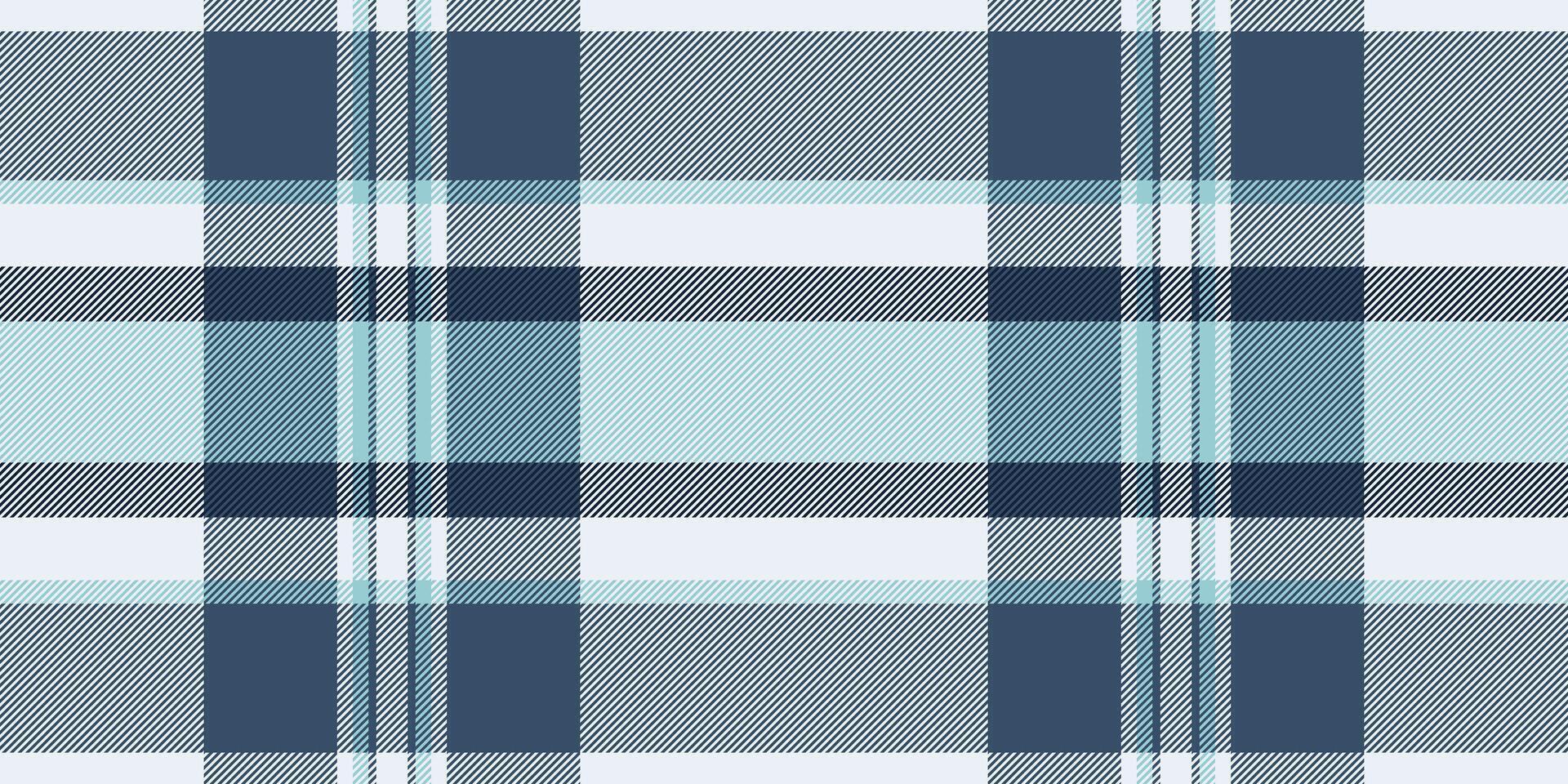 Cowboy pattern textile tartan, idyllic check texture plaid. Rich background seamless fabric in white and blue colors. vector