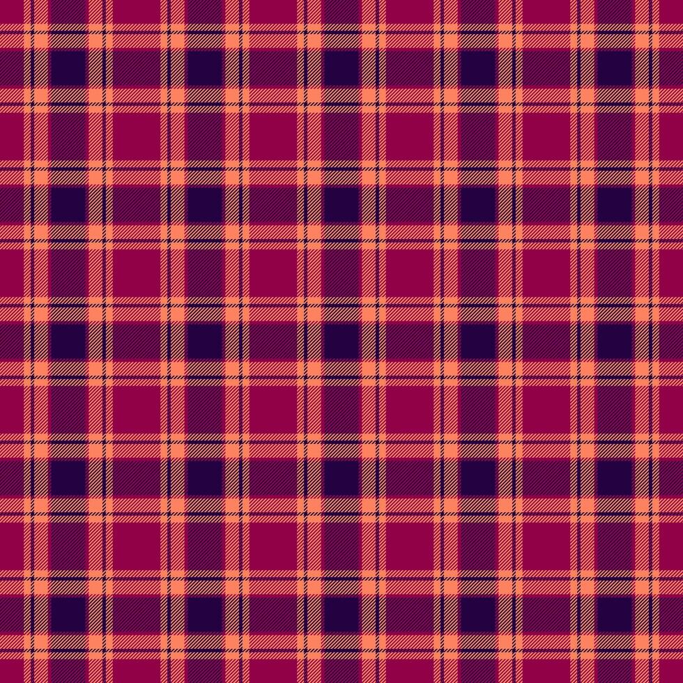 Buffalo tartan pattern check, model background plaid seamless. Mosaic texture fabric textile in pink and red colors. vector