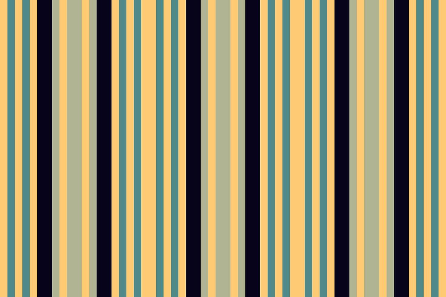 Sablecloth stripe texture seamless, fabric background textile vertical. Bining fabric lines pattern in amber and cyan colors. vector