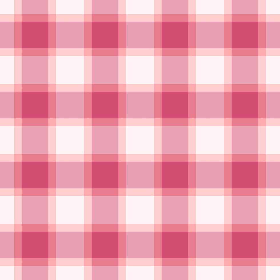 Turkish tartan textile, quality pattern background seamless. Cute check plaid fabric texture in red and light colors. vector