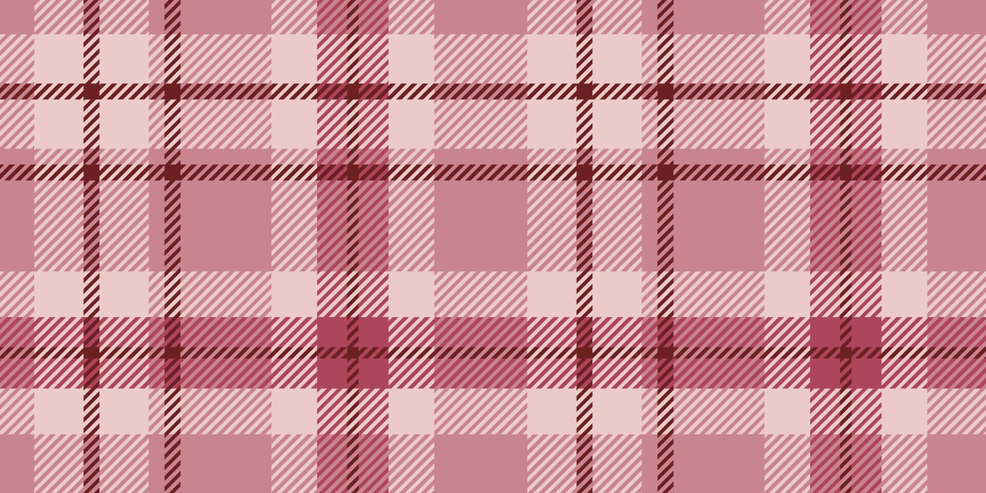 A soft pink plaid pattern with dark and light lines creating a warm textile design perfect for fabric or wallpaper use vector