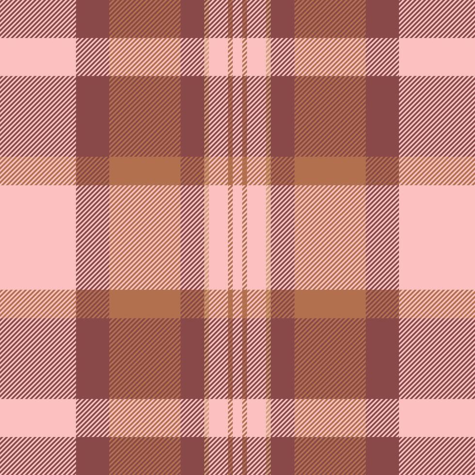 Youth check plaid, window background fabric tartan. Tissue seamless pattern textile texture in red and light colors. vector