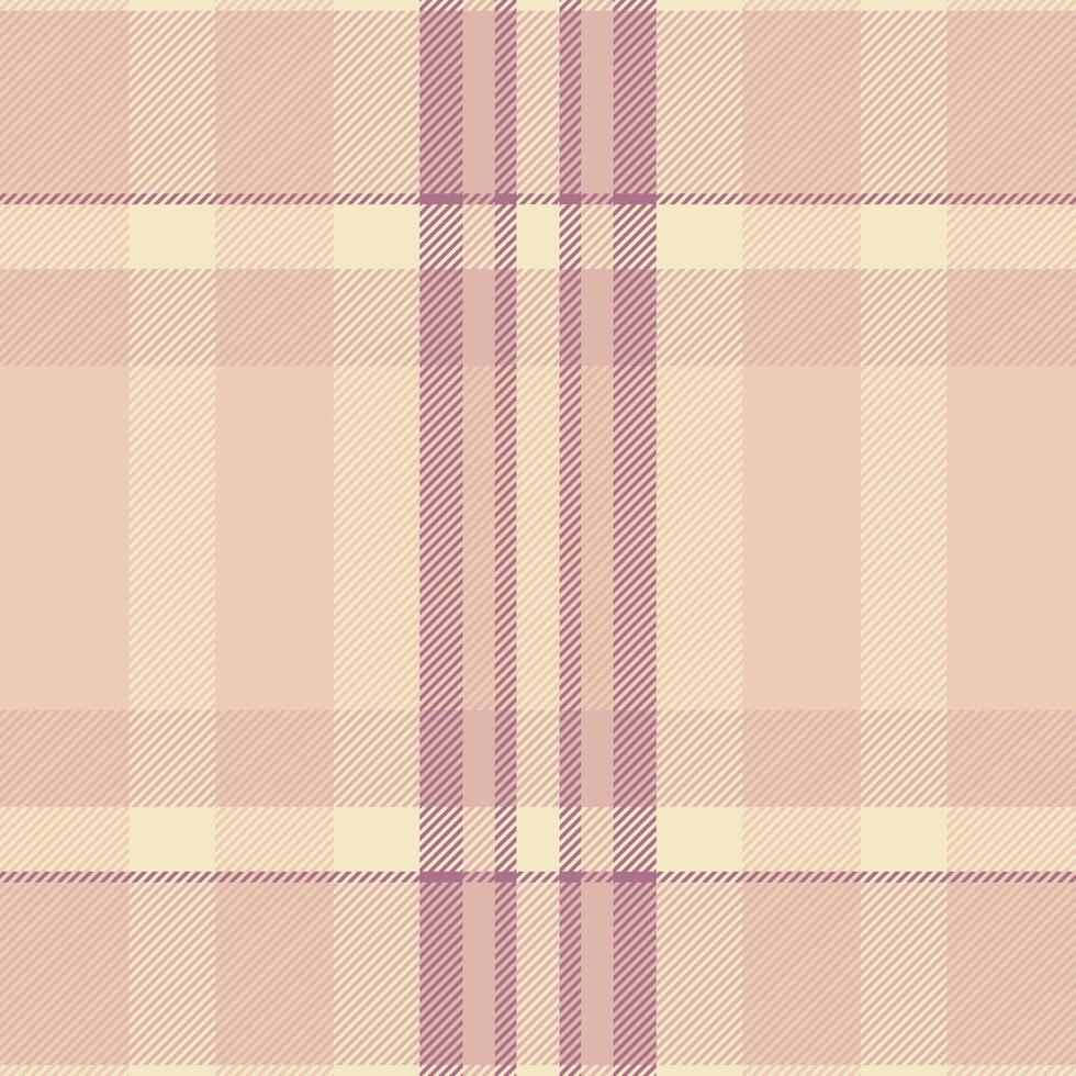 Elegant pastel plaid pattern in beige and mauve. Perfect for textile design, website backgrounds, or stationery. Soft, muted tones create a sophisticated and calming aesthetic. vector
