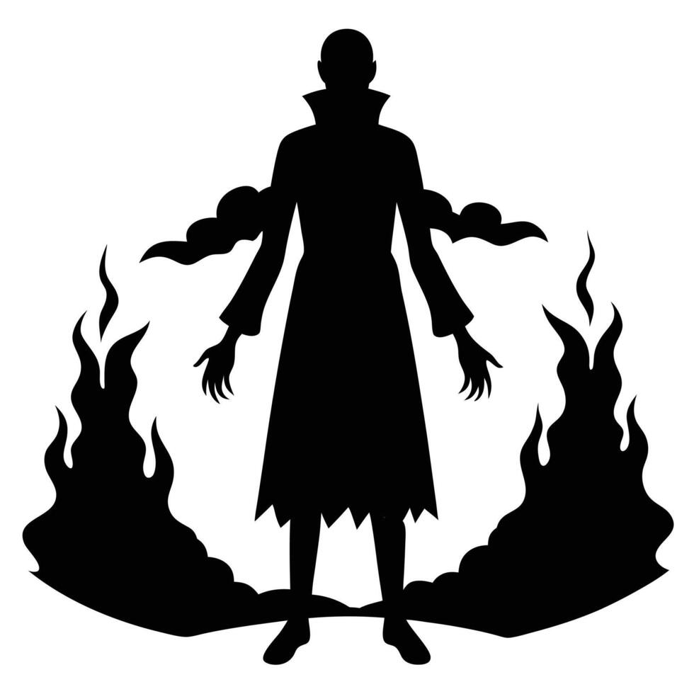 Fog Silhouette Isolated on White vector