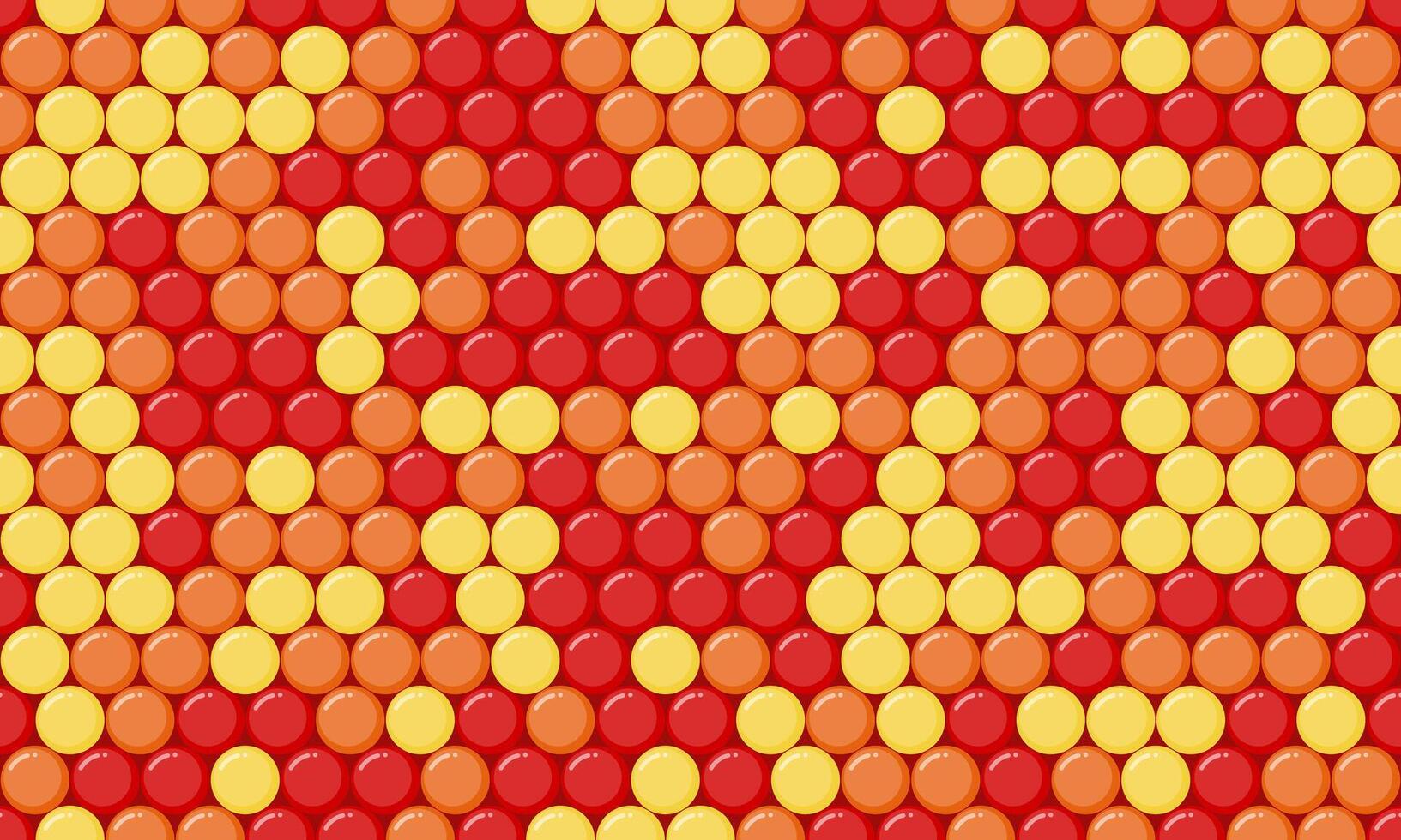 Seamless polka dot with geometric circles, perfect for fabric prints, posters, or abstract backgrounds. Trendy pattern for wallpapers and textile designs. vector