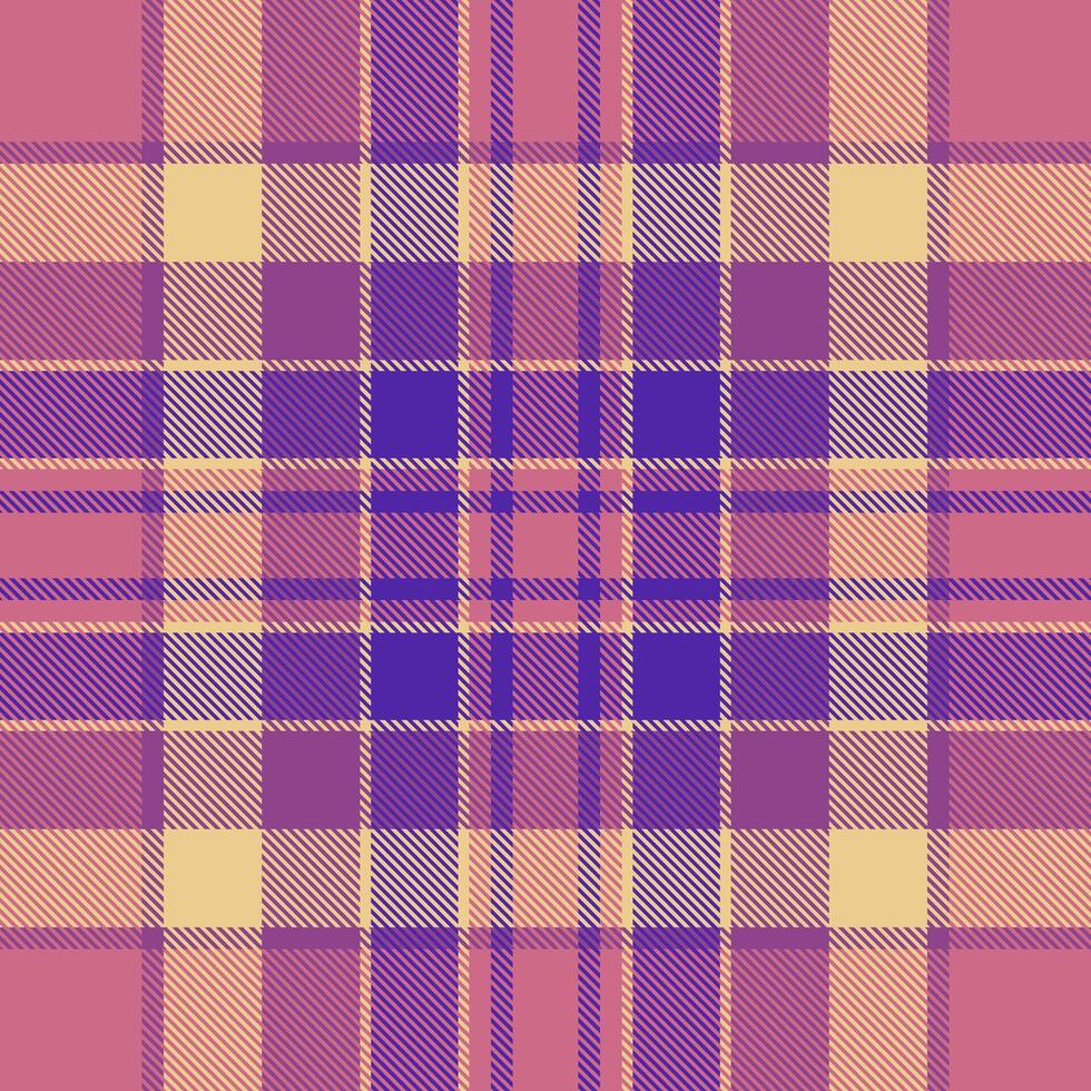 Versatile plaid pattern for textiles, perfect for creating chic vector