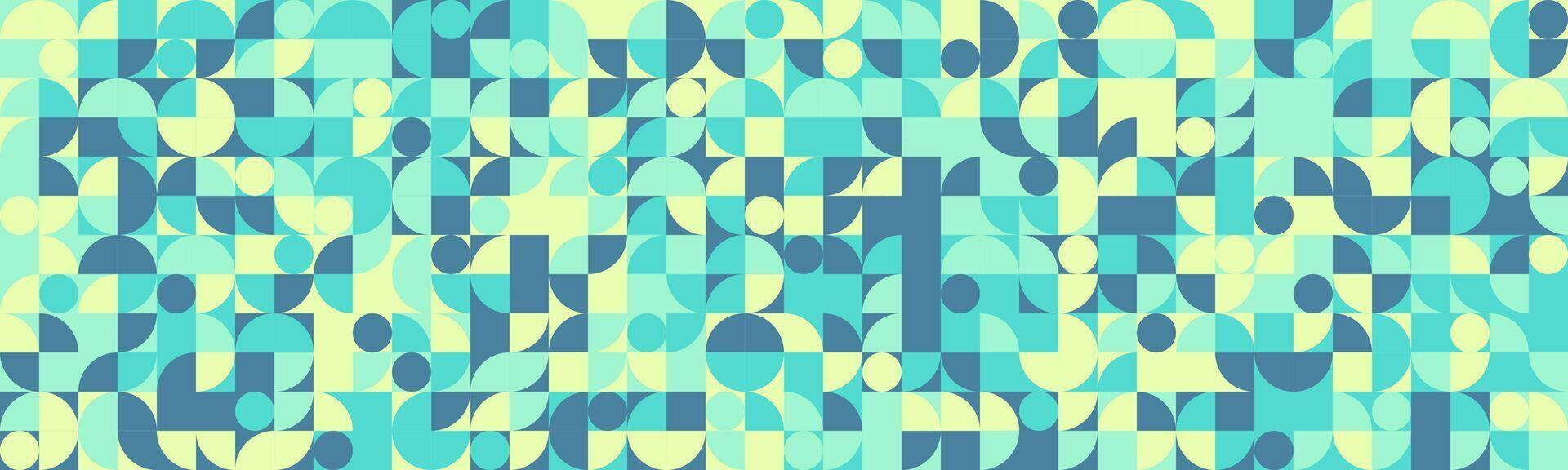 Seamless geometric mosaic pattern with clean shapes. Perfect for abstract backgrounds, modern poster artwork, or trendy textile prints. vector