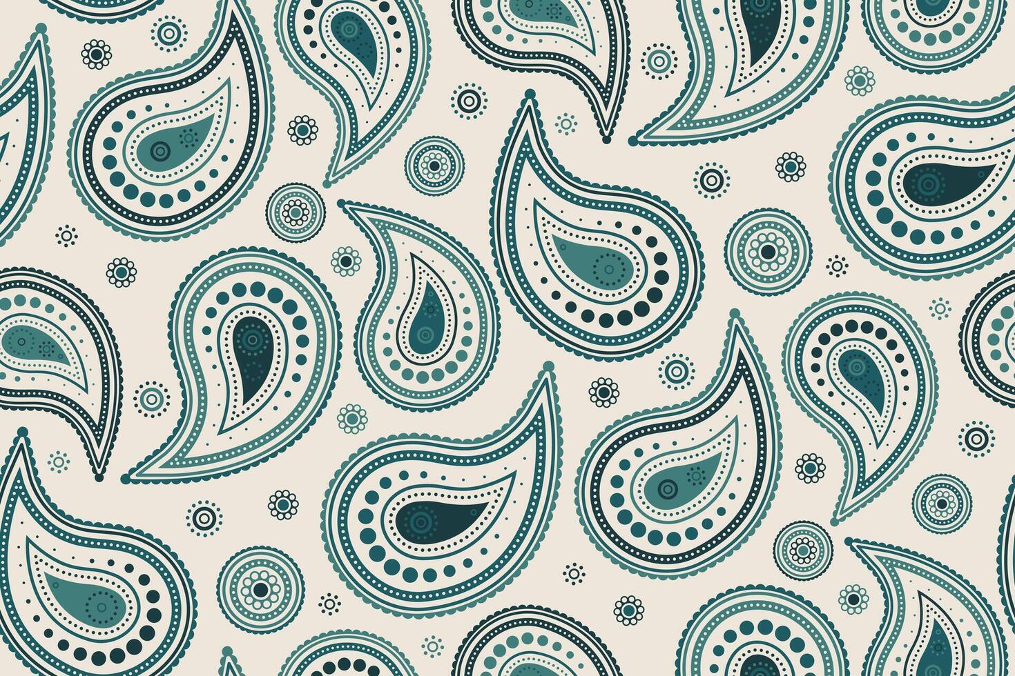 Paisley luxury on tissue abstract. Template boteh on simplicity leaf. Curtain ethnicity as east striped. vector