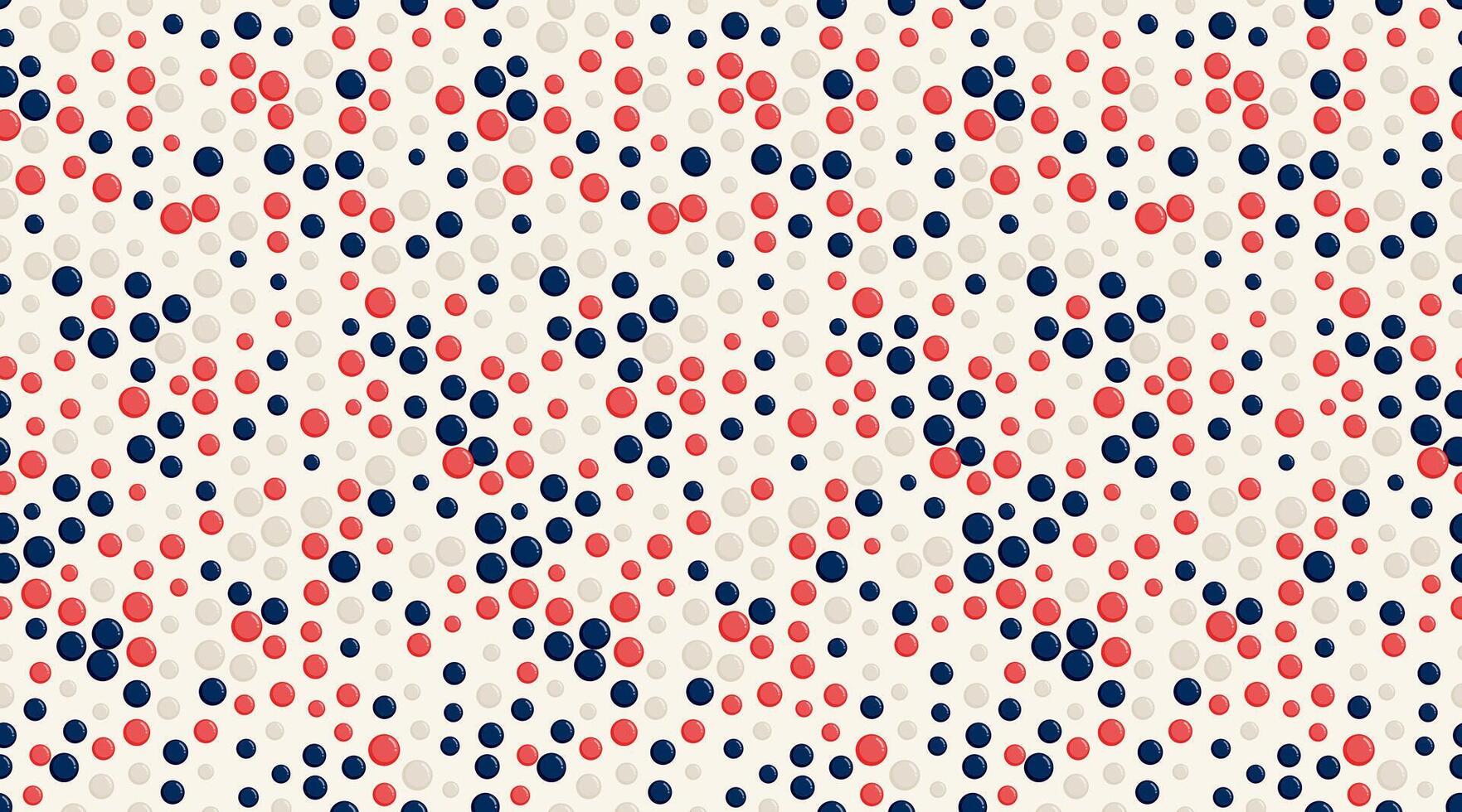 Seamless spotted pattern with abstract circles, perfect for textile prints, wallpaper, or creative geometric posters. Trendy polka dot design for modern backgrounds. vector