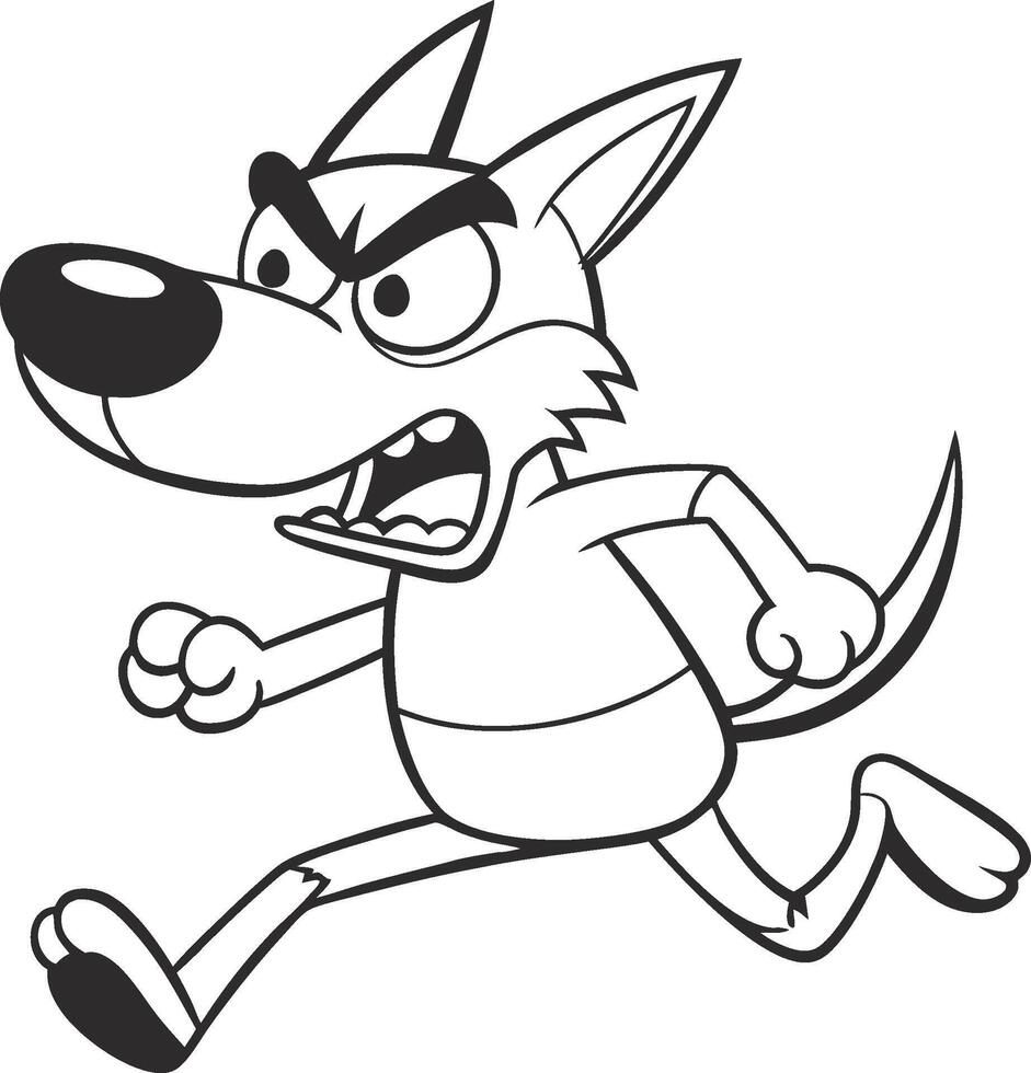 dog running design vector