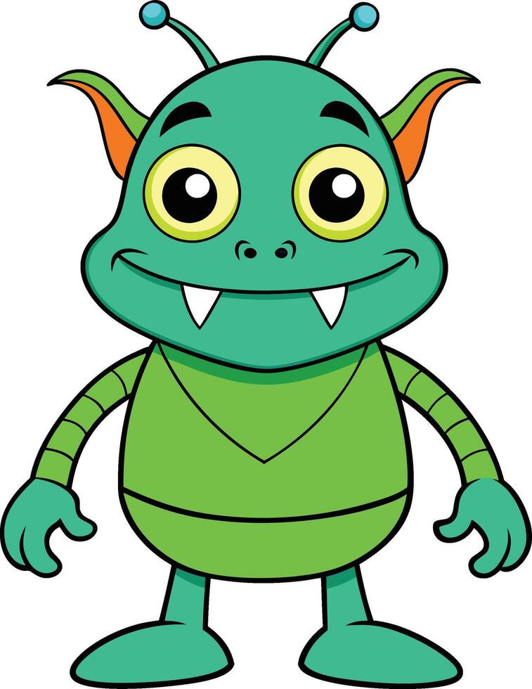 green monster design vector