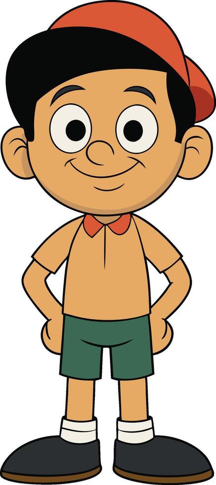 smart boy illustration vector
