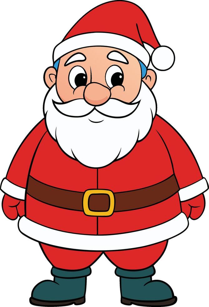 santa illustration design vector