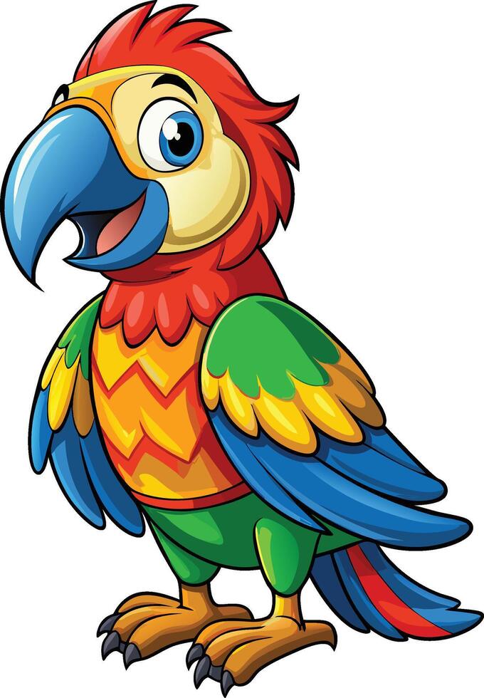 parrot illustration design vector