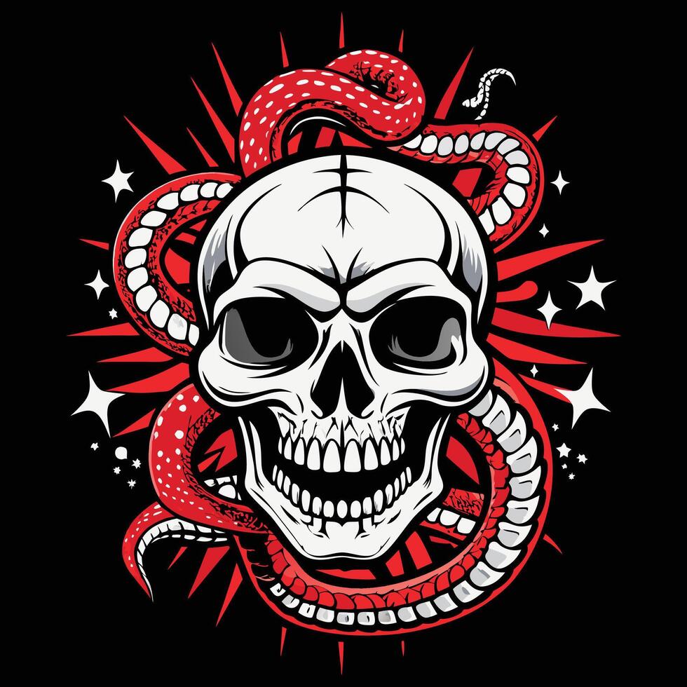 red monster graphics vector