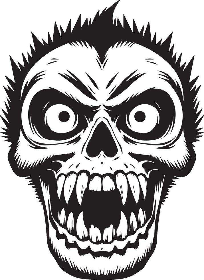 ghost angry smile vector