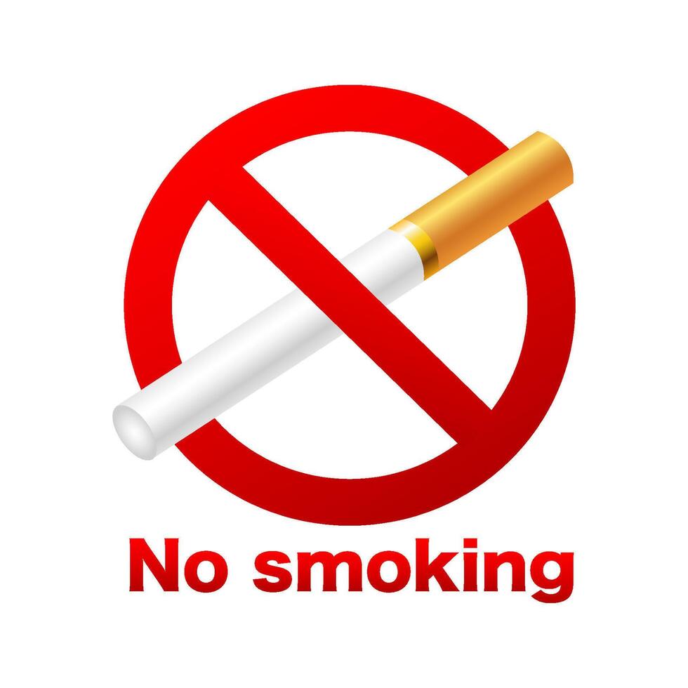 No smoking sign. illustration vector