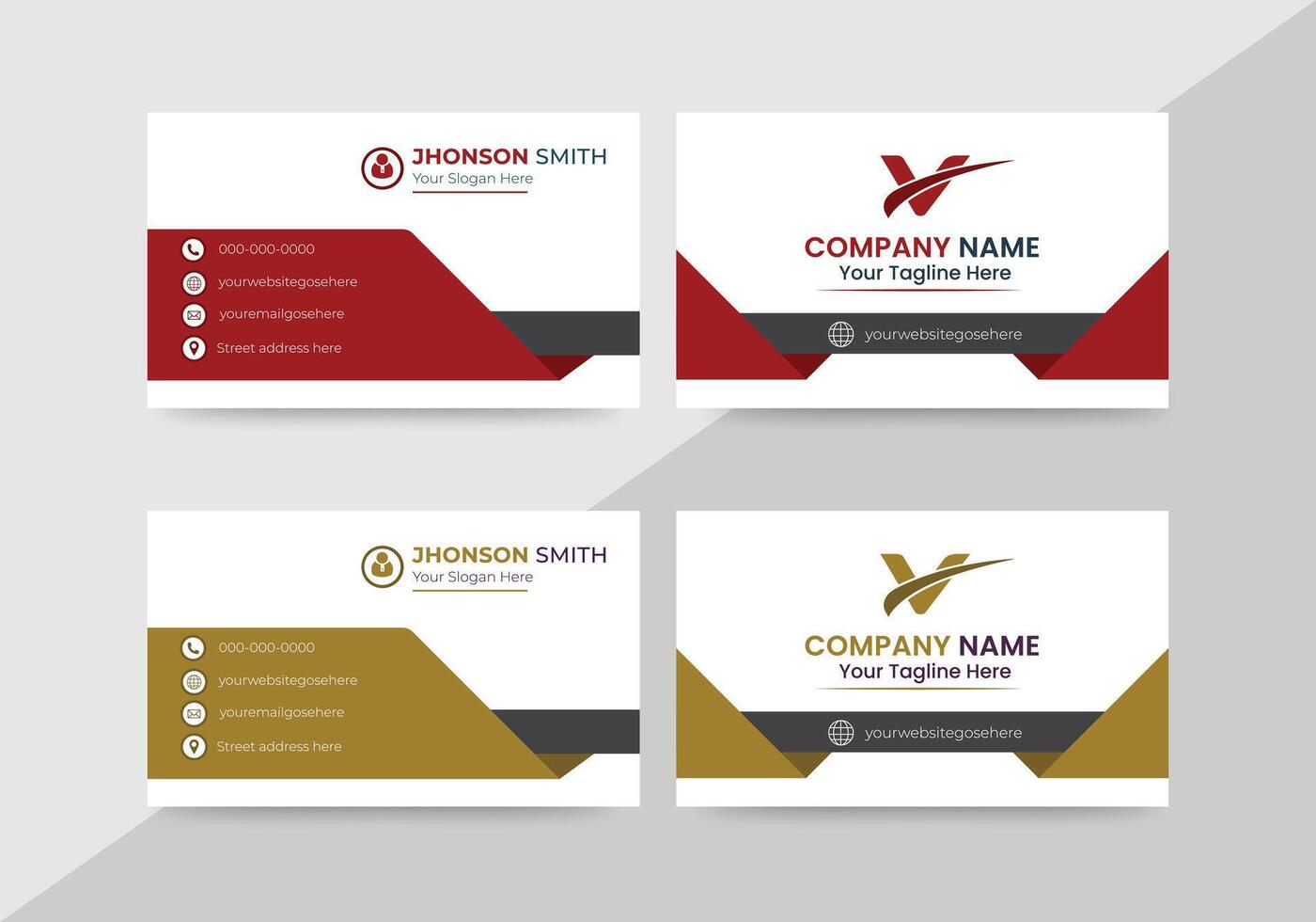 Modern Business card visiting card Template vector