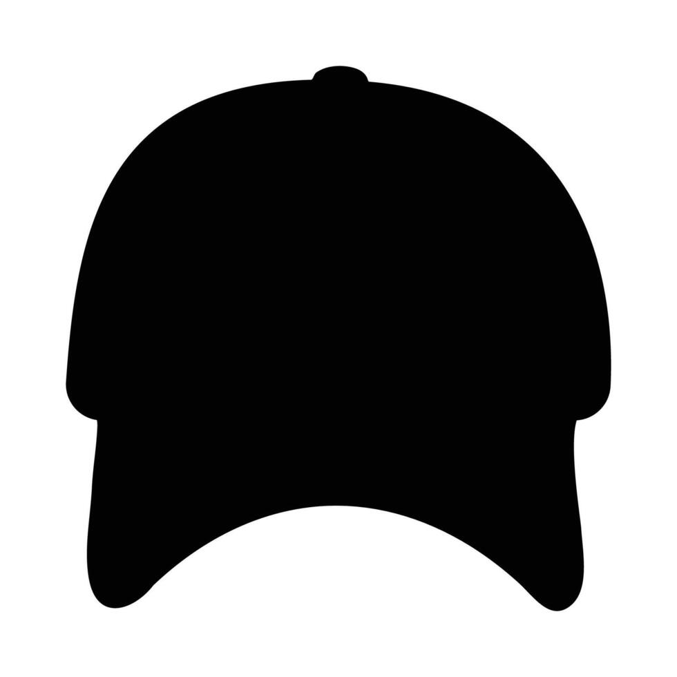 Silhouette Cap Flat Design vector