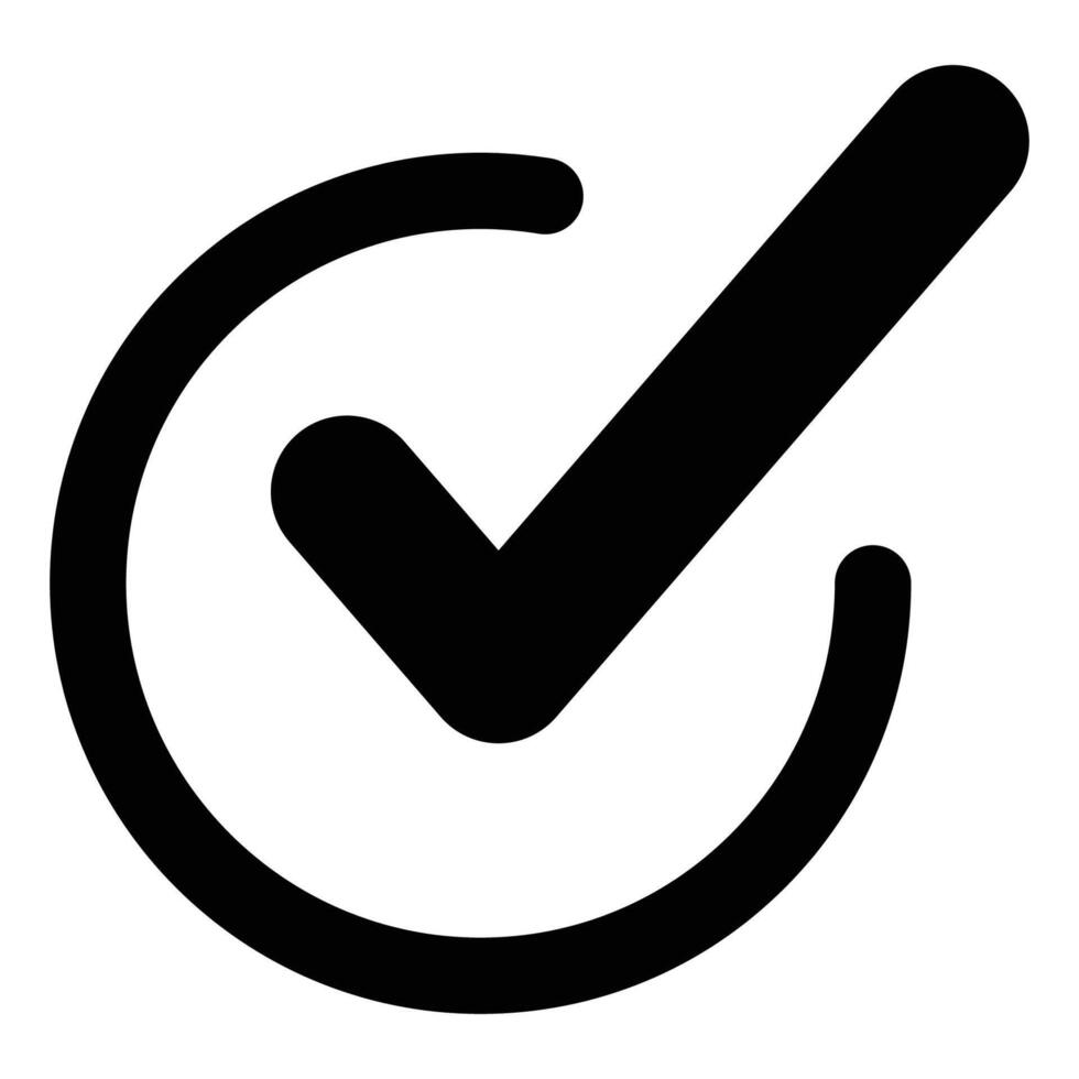 Confirm Check Mark Icon Design vector