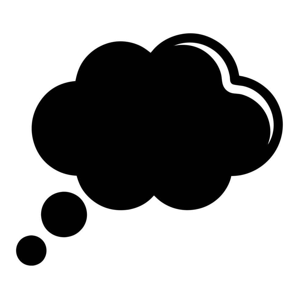Creative thought bubble for conceptual designs vector
