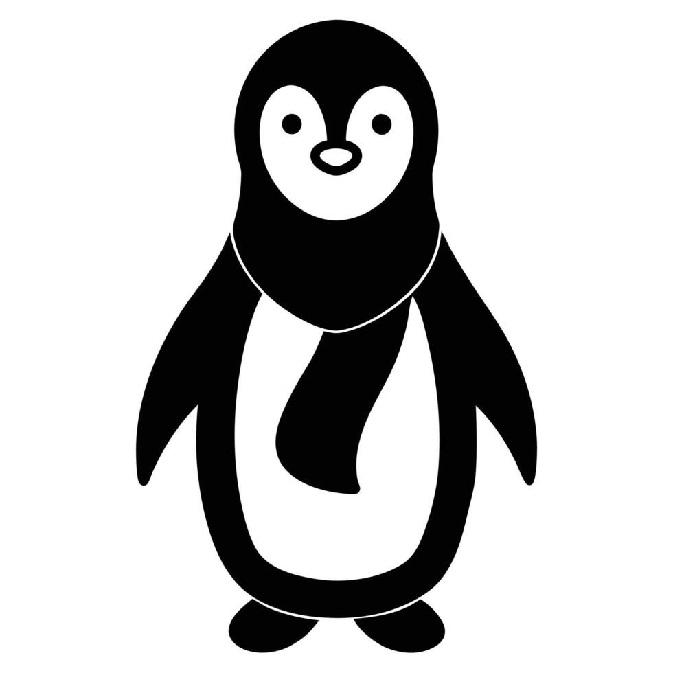 Colorful penguin illustration for creative animal designs vector
