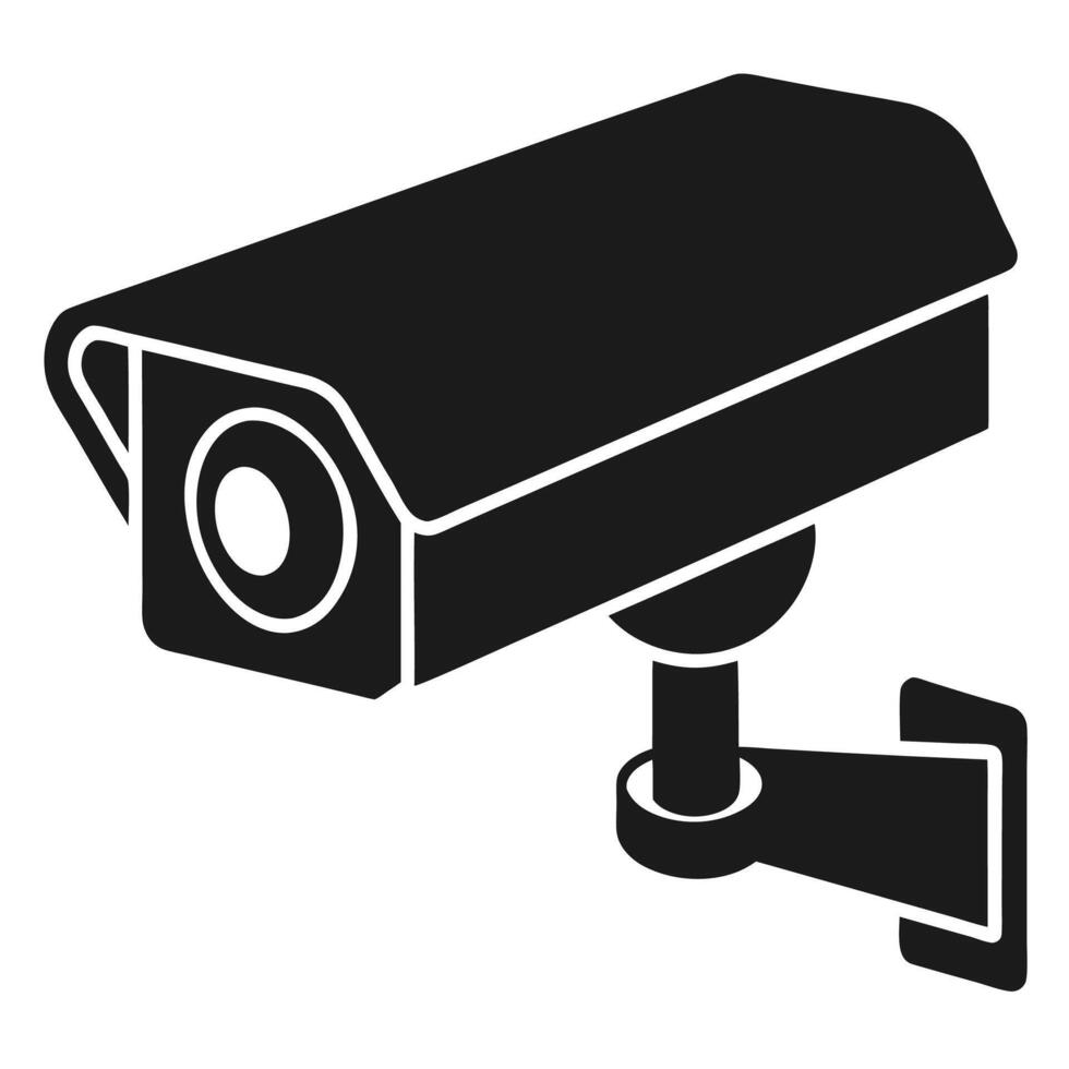Creative CCTV camera icon for unique security projects vector