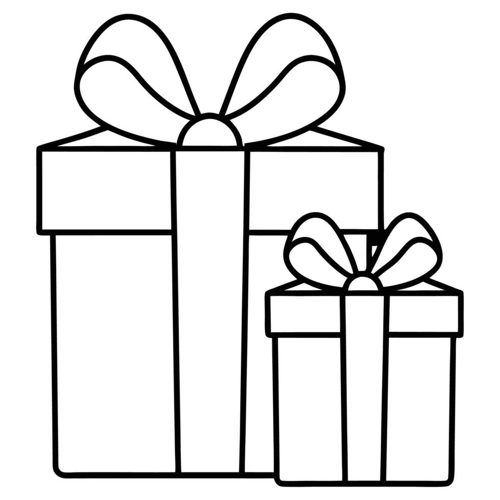 Vibrant gift box design with ribbon for festive occasions vector