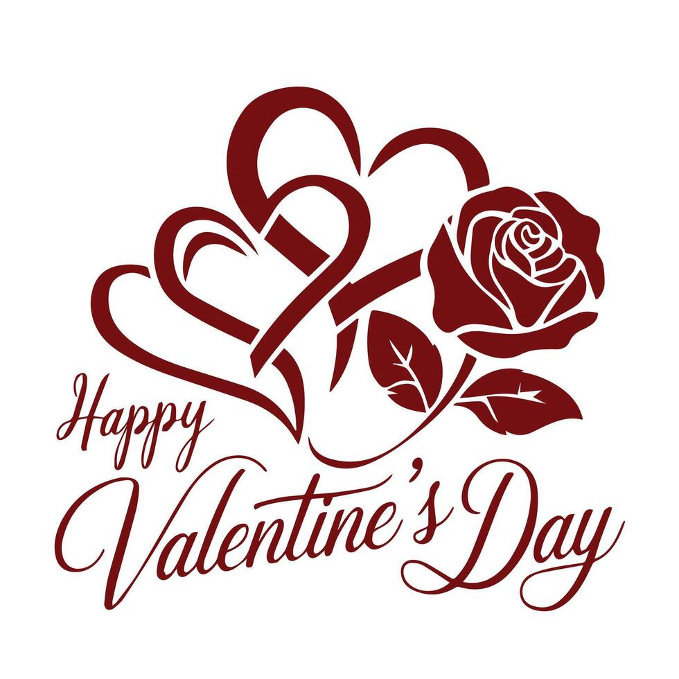 happy valentines day deign vector