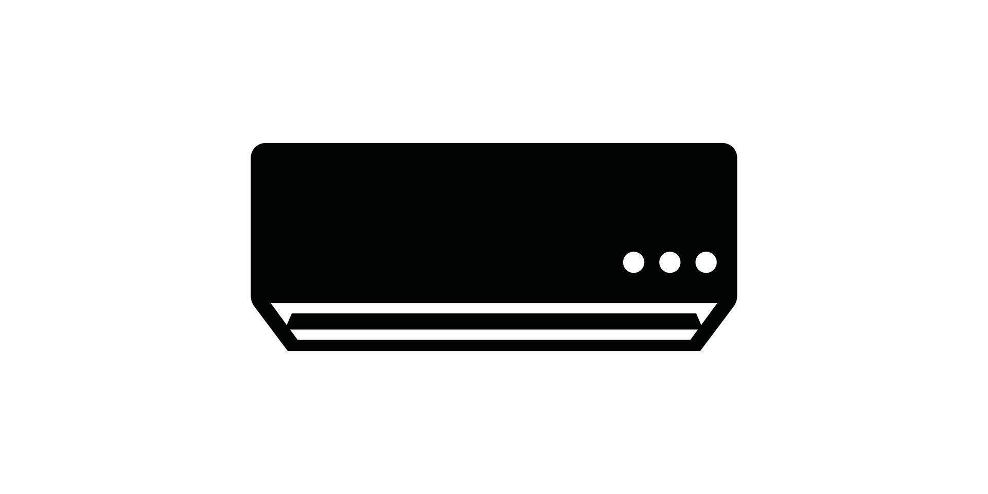 A black and white icon of a television vector