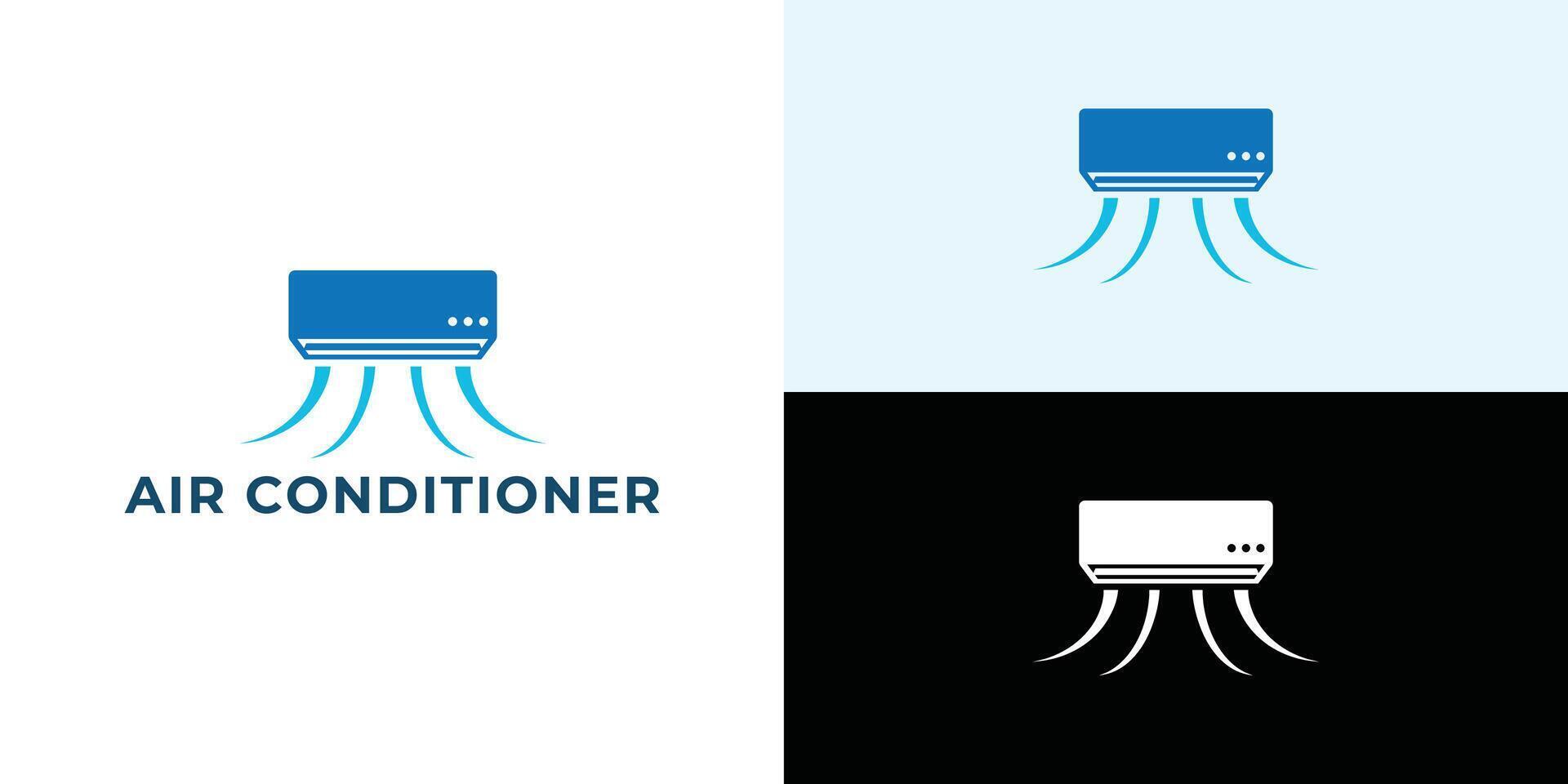 Air conditioner logo design vector