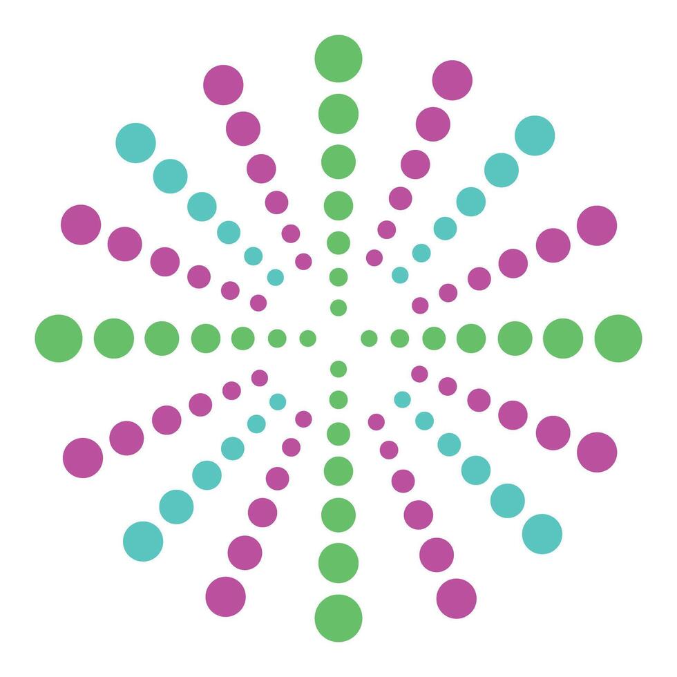 Bright colorful fireworks simple flat design. vector