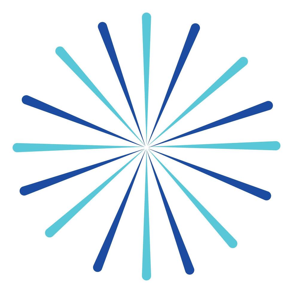 Fireworks illustration simple flat design. vector