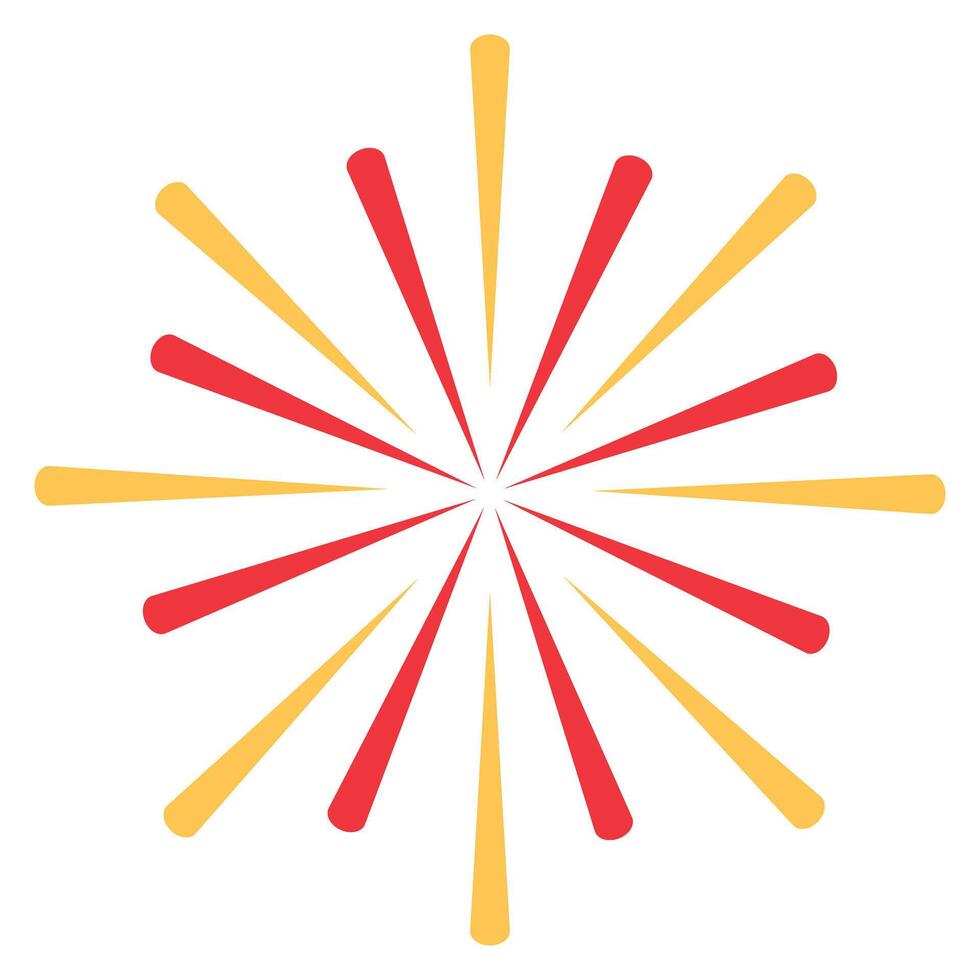 Fireworks icon, illustration, flat design. vector
