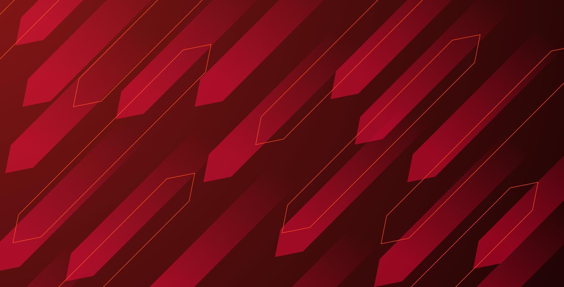 abstract red gradient color with arrow shape light geometric background. eps10 vector