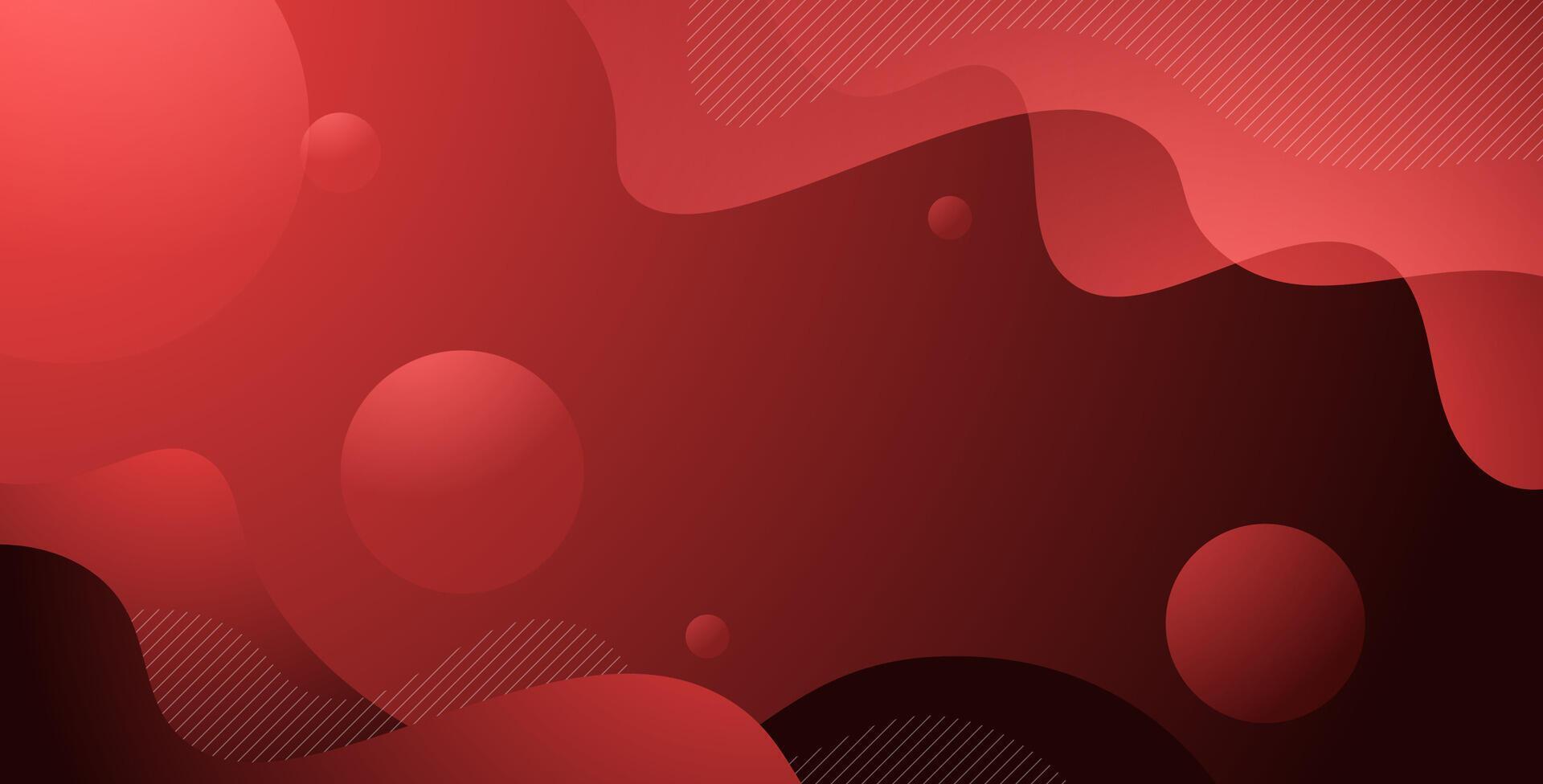 abstract dark red liquid color gradient wavy geometric fluid shape background. eps10 vector