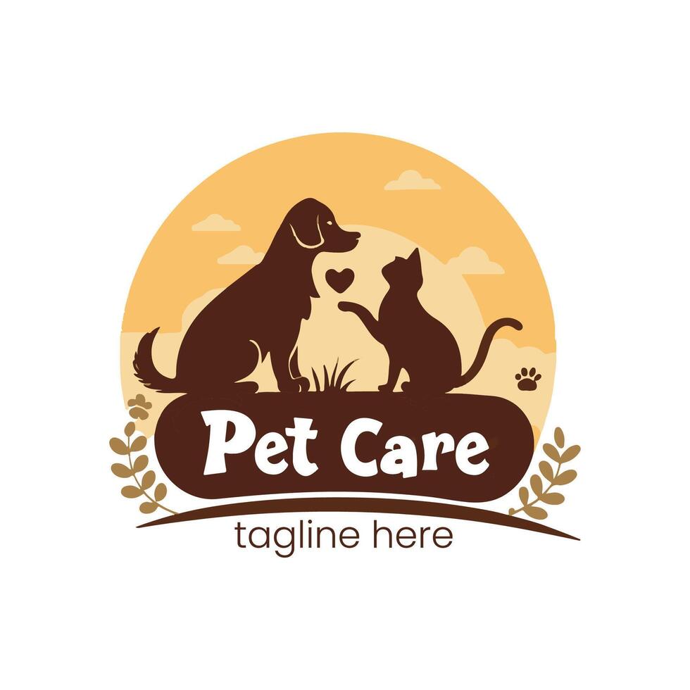 Veterinary Clinic Badge Logo Design Template vector