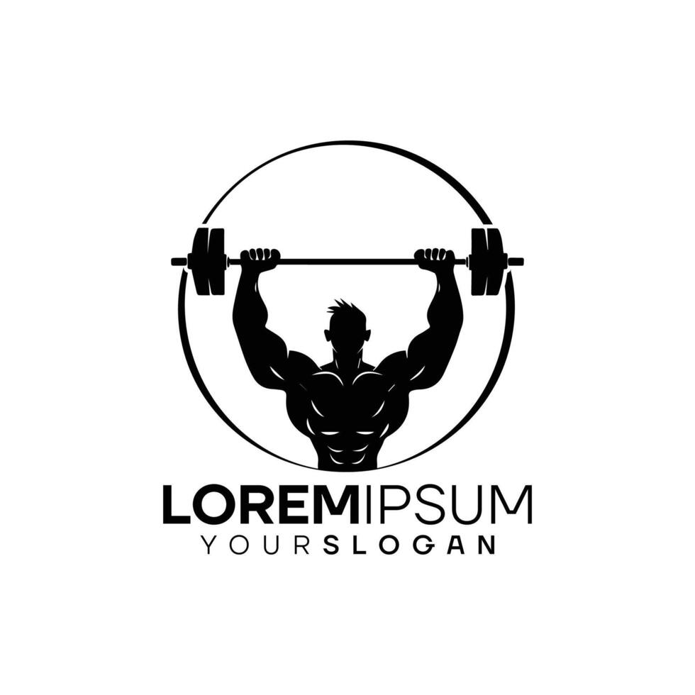 Gym and Fitness Center Logo Design Template vector