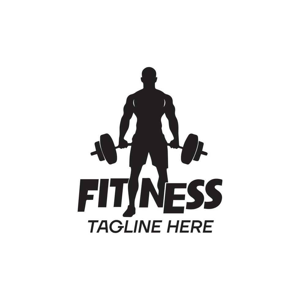Weightlifting Emblem Logo Design Template vector