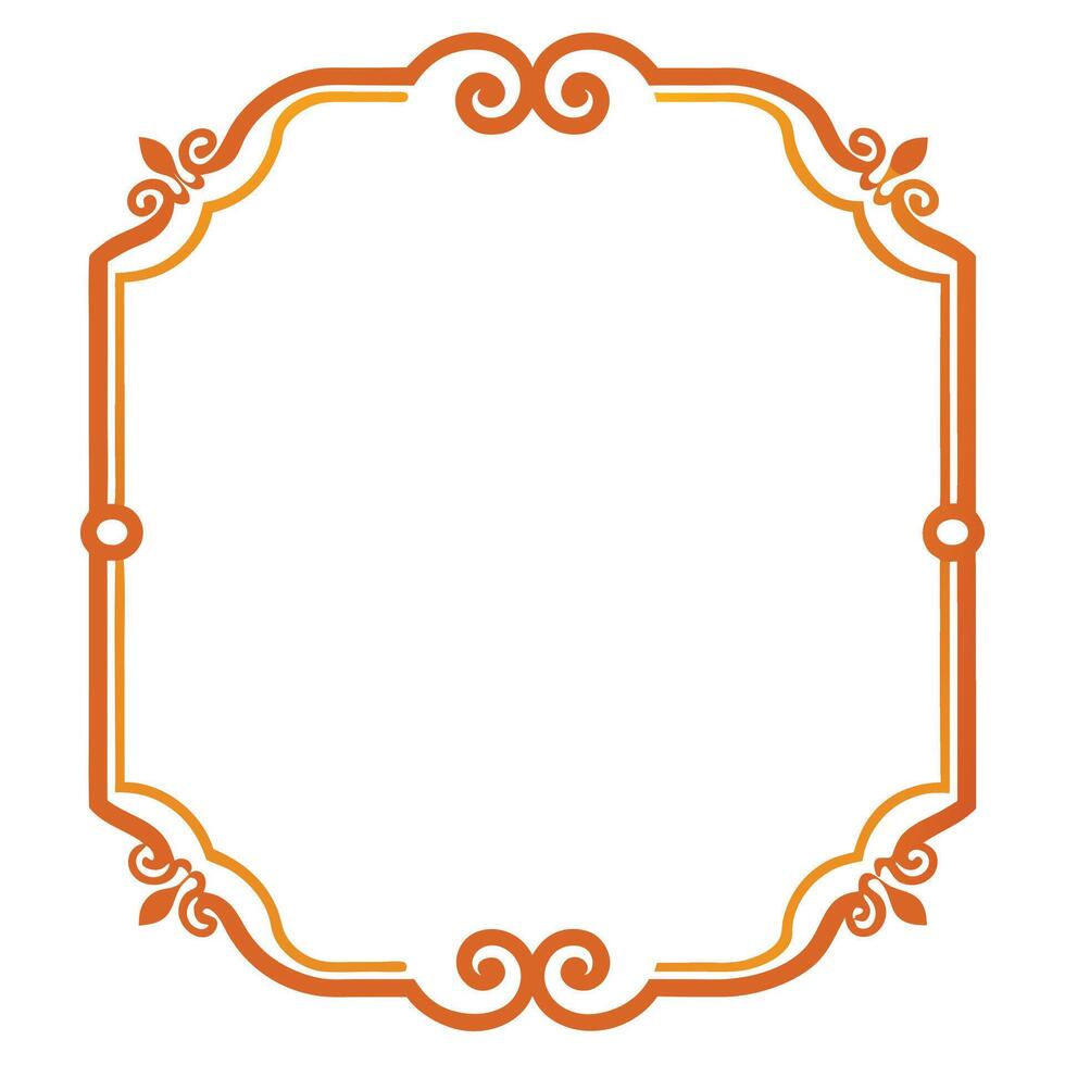 Vintage frame on white background vector