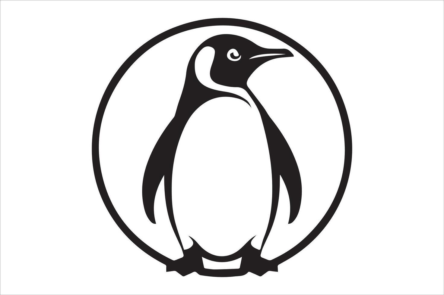 About Simple Silhouette of Penguin vector