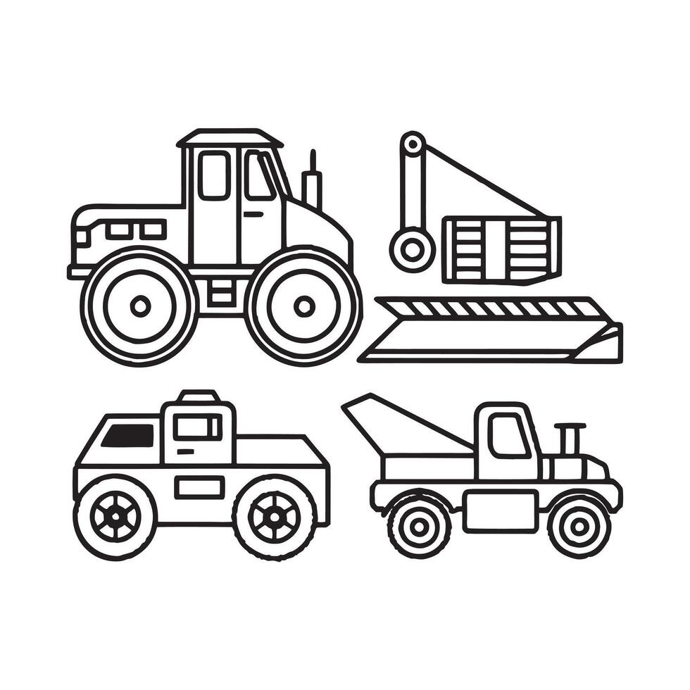 Heavy equipment icon design vector