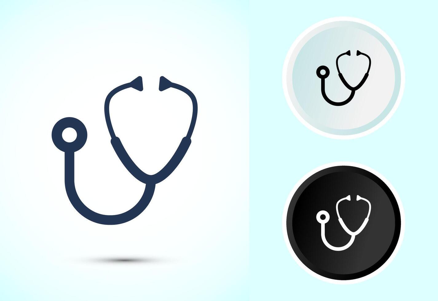 Stethoscope icon design. Doctor stethoscope vector
