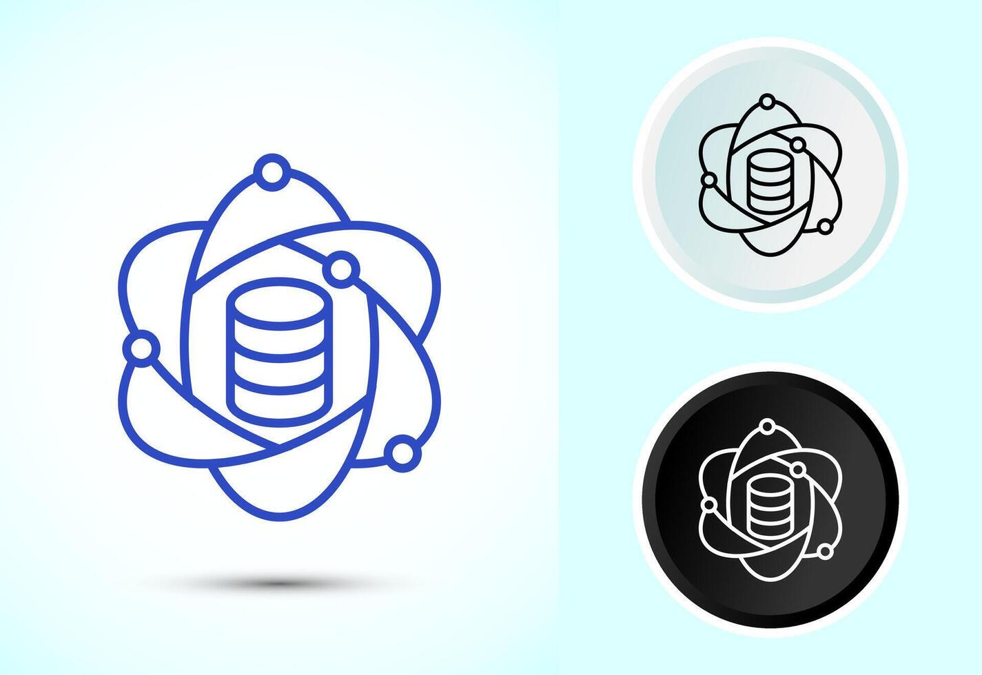 Data science icon. Big data vector